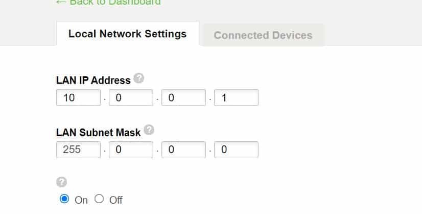 change the router ip address 
