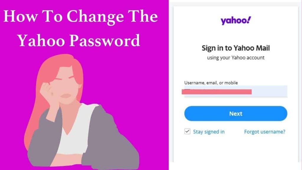 How to change the yahoo mail password