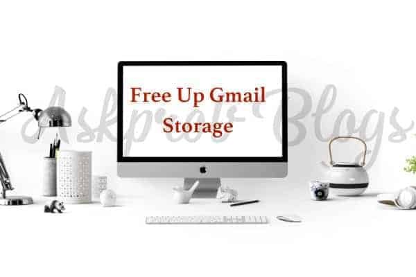fix gmail storage full problem